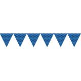 Guirlande de petits fanions "Happy Dots" 274 cm - bleu
