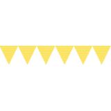 Guirlande de petits fanions "Happy Dots" 274 cm - jaune