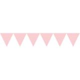 Guirlande de petits fanions "Happy Dots" 274 cm - rose
