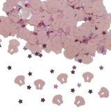 Confettis "Petites empreintes de pied" 14 g - rose