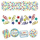 Lot de confettis "Anniversaire en couleurs" 34 g