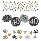 Confettis "Anniversaire scintillant" 40 ans 34 g