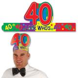 Coiffe d'anniversaire "40 ans" 