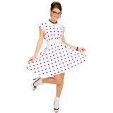 Costume "50's Lady" avec jupon 2 pcs. - blanc-L