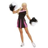 Costume "Cheerleader" noir-fuchsia