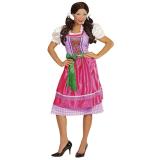 Costume "Dirndl rose vif-vert"