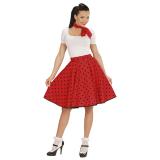 Ensemble "50's Lady" 2 pcs. - rouge à pois noirs