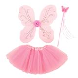 Kit de déguisements pour enfants "Fée rose" 3 pcs.