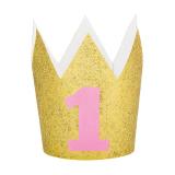 Couronne "Number one" 10 cm- doré