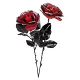 Fleur synthétique "Rose rouge" 43 cm