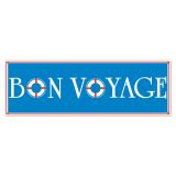 Bannière en tissu "Bon Voyage" 1,5 m x 53 cm 