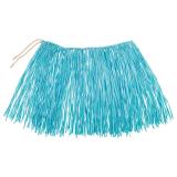 Minijupe en raphia "Aloha" 40 cm - bleu