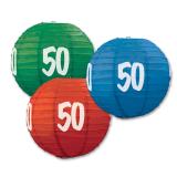 6 lampions "50 Ans"