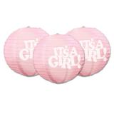 Lampions "It's a baby" 3 pcs - rose