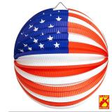 Lampion "USA" 25 cm 