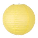 Gros lampion unicolore - 45 cm - jaune