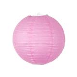 Gros lampion unicolore - 35 cm - rose