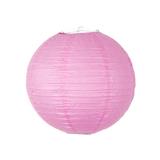 Gros lampion unicolore - 35 cm - rose