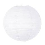 Gros lampion unicolore - 45 cm - blanc