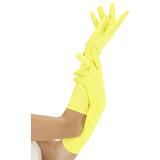 Gants longs "Neon Party" - jaune fluo