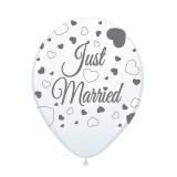 8 ballons de baudruche "Jolie fête de mariage"