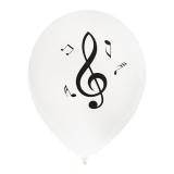 8 ballons de baudruche "Fête musicale"