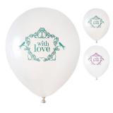 8 ballons de baudruche "With love"