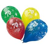 Ballons de baudruche 70 ans 5 pcs