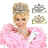 Lot De 8 Couronnes Roi – Or Et Argent Avec Pierres Précieuses – Déguisement Prince, Halloween, Anniversaire – Taille Ajustable – Tissu Léger