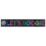 Bannière métallique "Let's Boogie" 760 cm