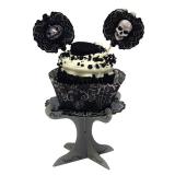 Mini-présentoirs pour cupcake "Nuit de terreur" 4 pcs.