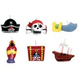 Mini bougies "Aventure pirate" 6 pcs