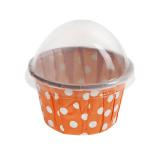 Mini caissettes à muffins "Polka Dots" 3 cm-orange