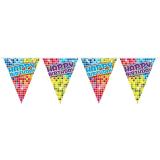 Mini guirlande de fanions "Happy Crazy Birthday" 3 m