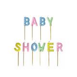 Mini bougies figurines "Sweet Baby Shower" 10 pcs.
