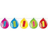 Guirlande de motifs "Fête d'anniversaire en couleurs" 10 m - 1