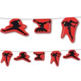 Guirlande de motifs "Sacré ninja" 3,5 m