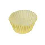 25 moules pour muffins et cupcakes "Pois colorés" jaune