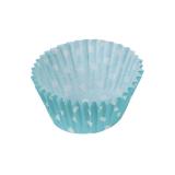  25 moules pour muffins et cupcakes "Pois colorés" bleu clair
