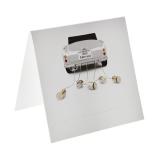 6 chevalets nominatifs "Just Married" 5 x 5 cm