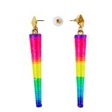 Boucles d'oreille "Cônes multicolores"