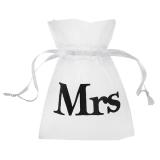 10 sachets en Organdi "Mr & Mrs" - Mrs
