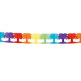Guirlande de papier "Palmiers multicolores" 4 m