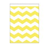 10 sachets en papier "Crazy Stripes" - jaune