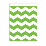 10 sachets en papier "Crazy Stripes" - vert