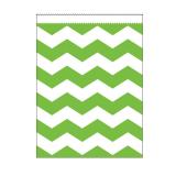 10 sachets en papier "Crazy Stripes" - vert