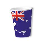 10 gobelets en carton "Drapeau australien"