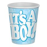 8 gobelets en carton "It's A Boy"