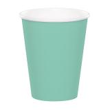 24 gobelets en carton - vert menthe
