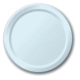 24 assiettes en carton - bleu pastel